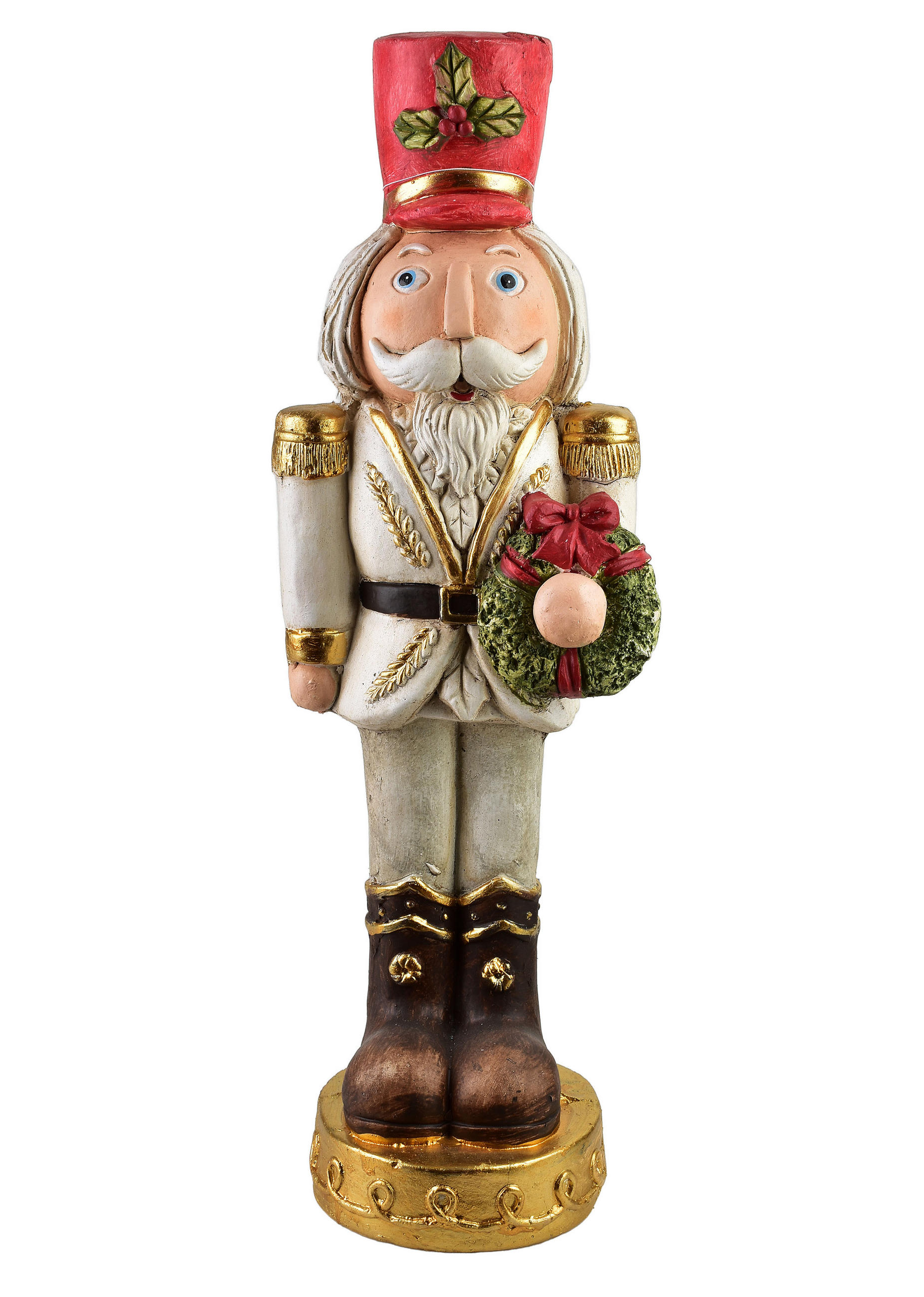DEKOFIGUR Santa Lila Rot 19x18x67 cm Keramik - Rot, Keramik (18/67/19cm) - Mondex