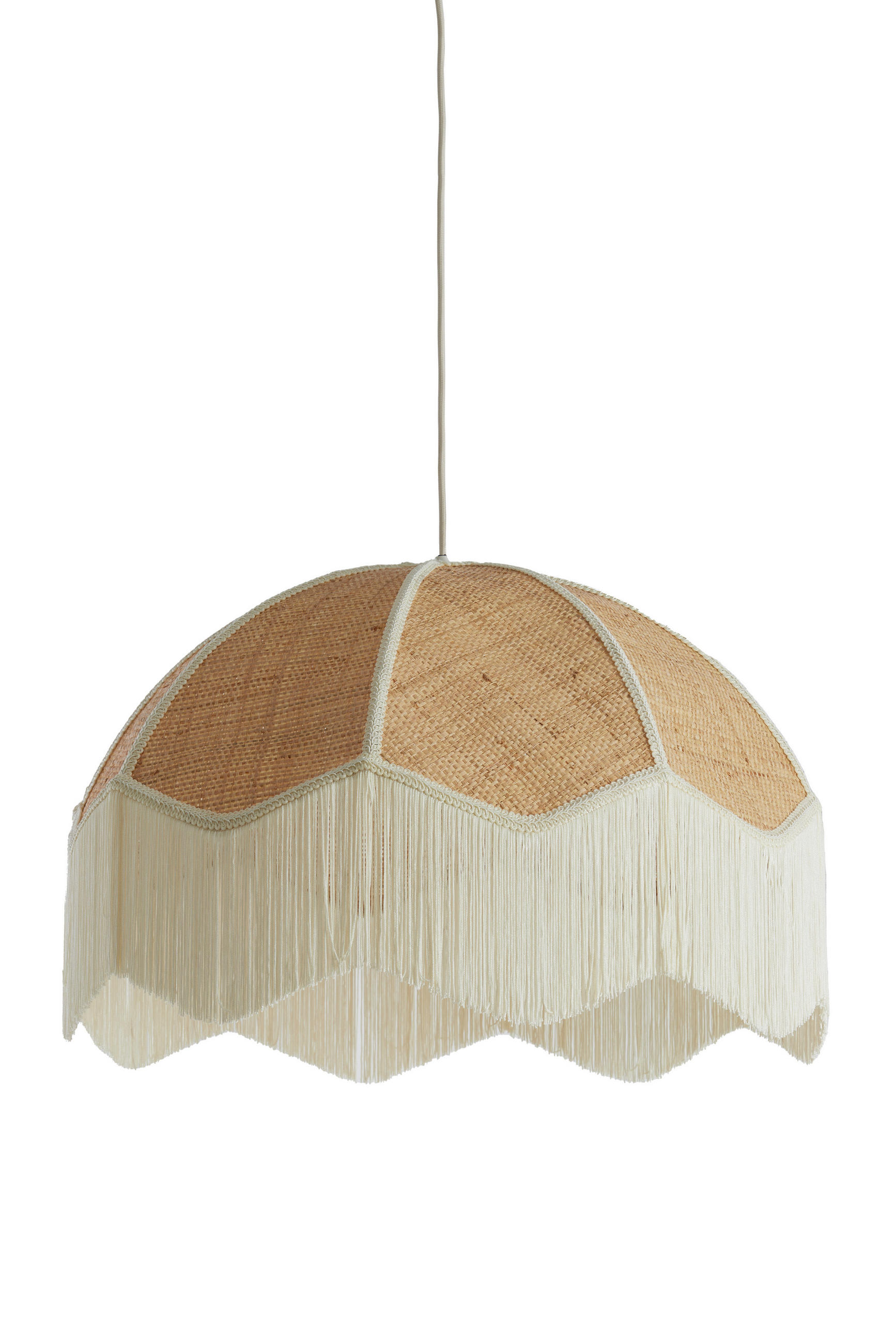 HÄNGELAMPE Malacia Braun Ø60/41 cm - Braun, Naturmaterialien (60/60/41cm) - Light & Living