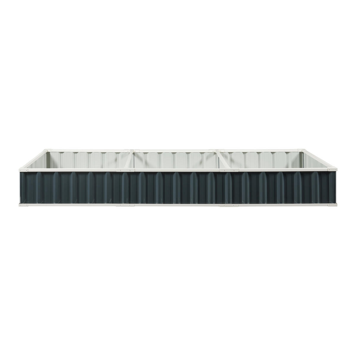 HOCHBEET Albrandswaard - Anthrazit, Metall (258/30/90cm) - [en.casa]