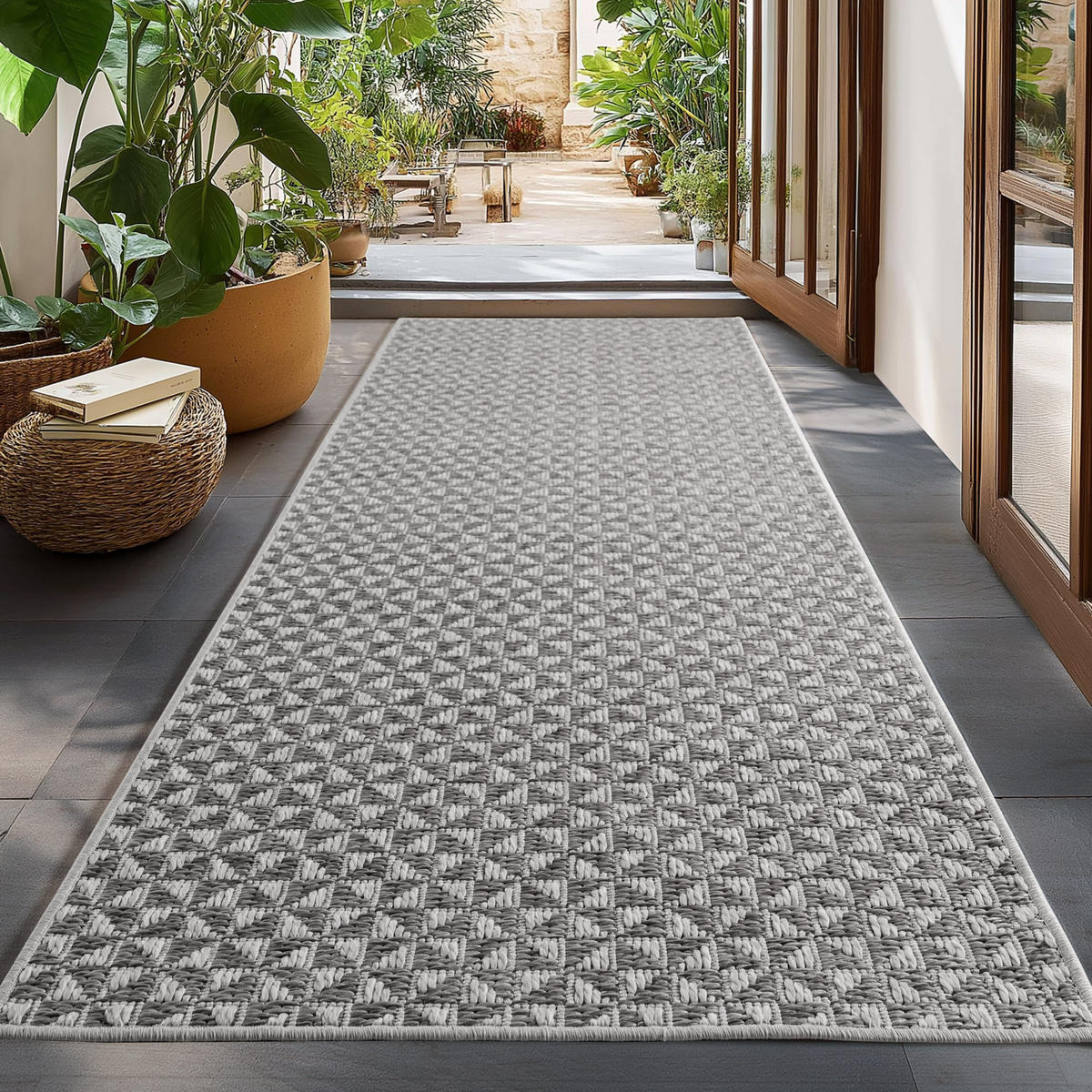 OUTDOORTEPPICH Timaro 80x150 cm Grau - Grau, Textil (80/150cm) - Villa Möbel