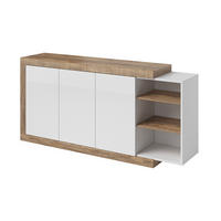 SIDEBOARD Azior Weiß und Holz - Weiß, Holzwerkstoff (180/85.7/40cm) - Petits-meubles