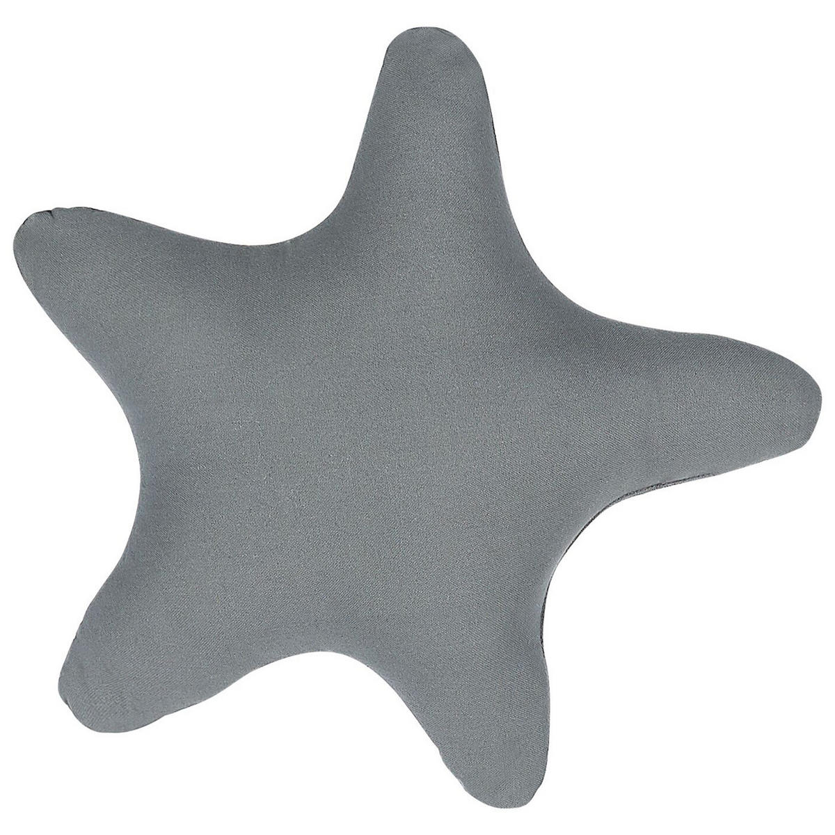 DEKOKISSEN 2er-Set Grau 40/40 cm Bhopal - Grau, Naturmaterialien/Textil (40/40cm) - Beliani