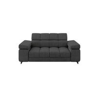SOFA 2-Sitzer LORD-S1 194x97x90 cm Dunkelgrau Samt - Anthrazit, Holzwerkstoff/Textil (194/90/97cm) - ALTDECOR