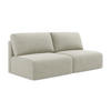 3-SITZER SOFA mit Schlaffunktion Strukturstoff Stoff Beige - Beige/Creme, Kunststoff/Textil (216/79/102cm) - Makamii