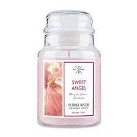 DUFTKERZE Purple River - Pink, Naturmaterialien/Glas (18cm)