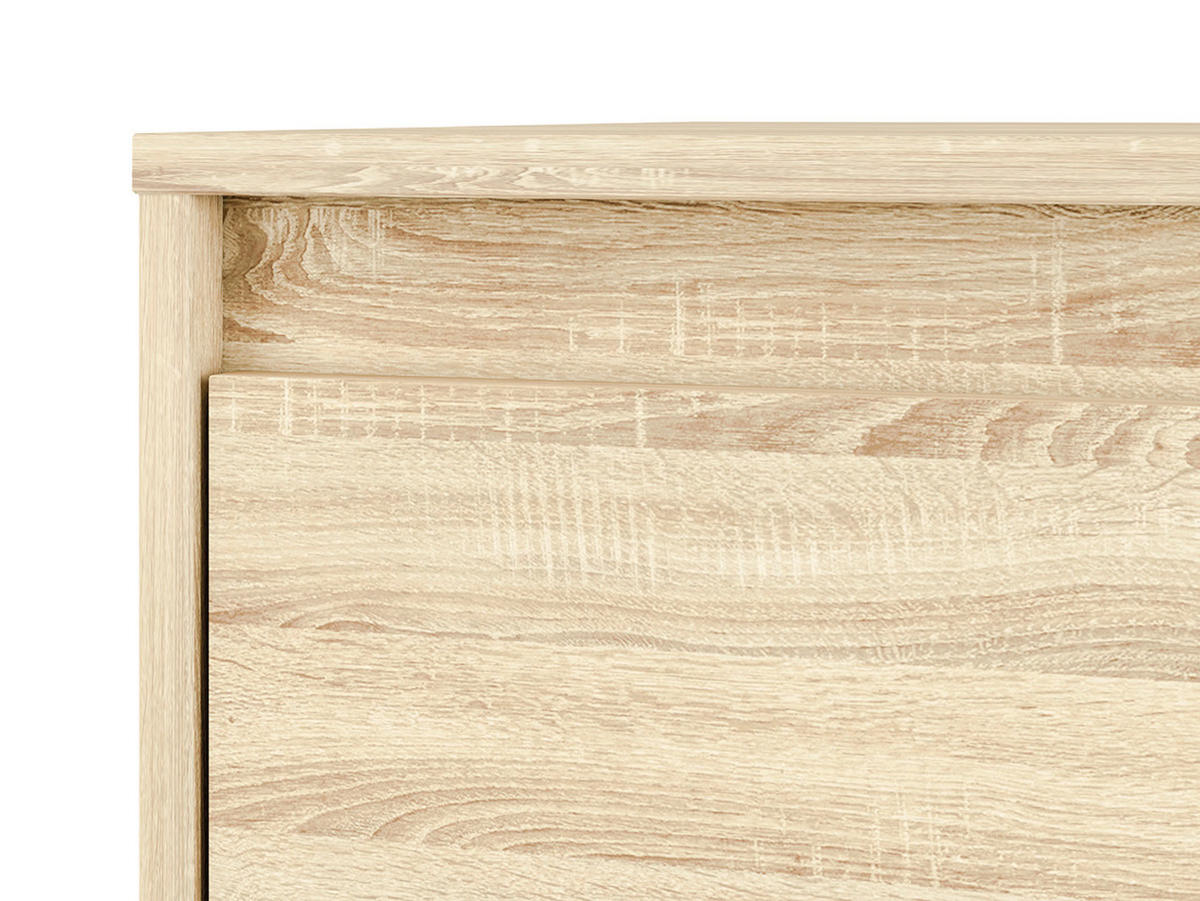KINDERZIMMER-SET Avo Sonoma Eiche, Absetzung austauschbar, 4-teilig - Braun/Sonoma Eiche, Holz/Holzwerkstoff (311/200/82cm) - Feldmann-Wohnen