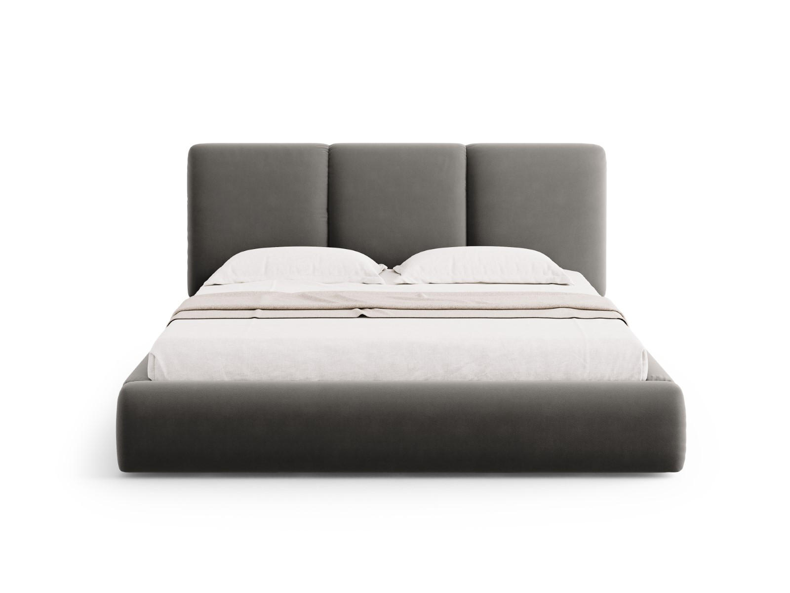 Cosmopolitan Design Bett Hellgrau 200x200 cm