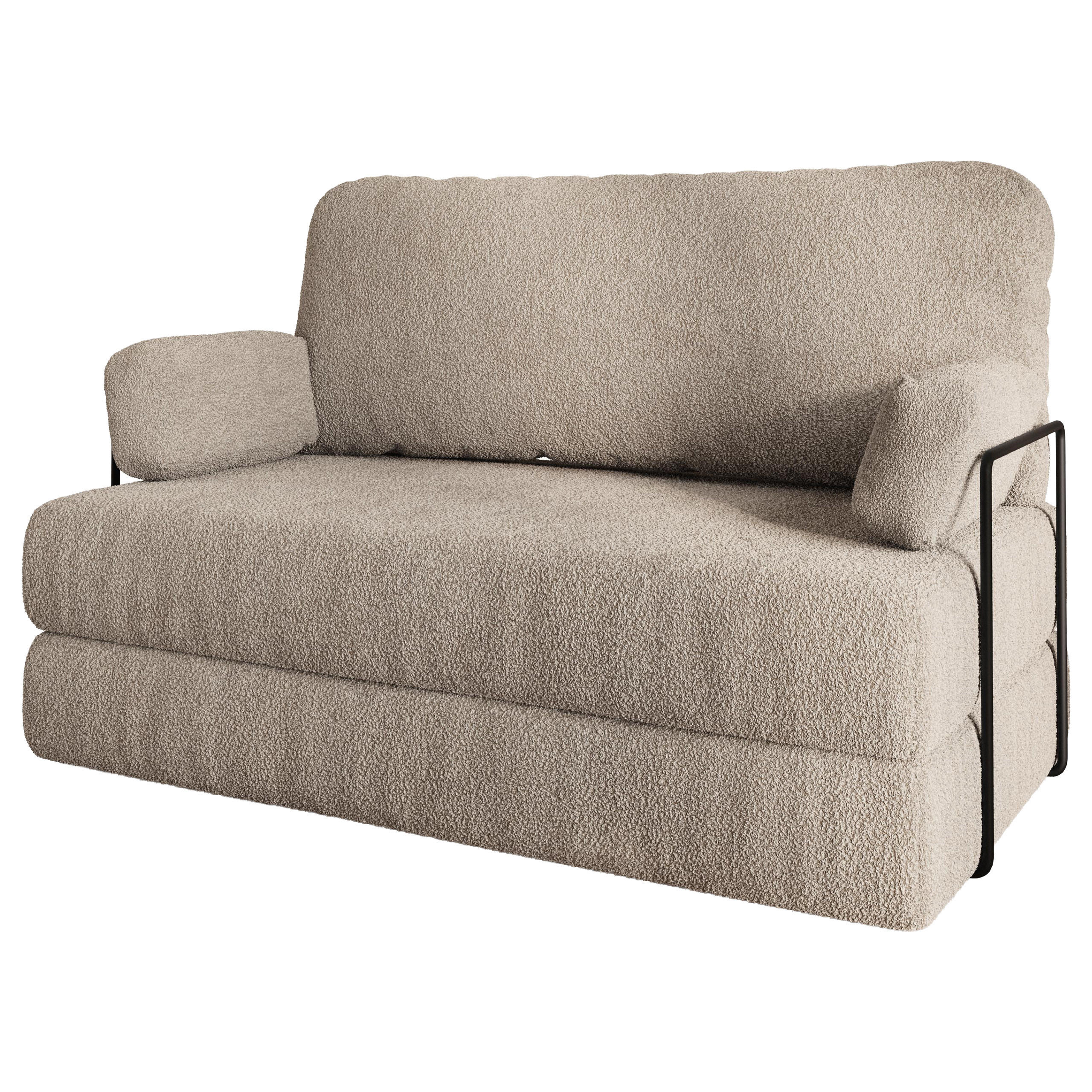 Masseno Bettsofa Beige 140x86x60 cm
