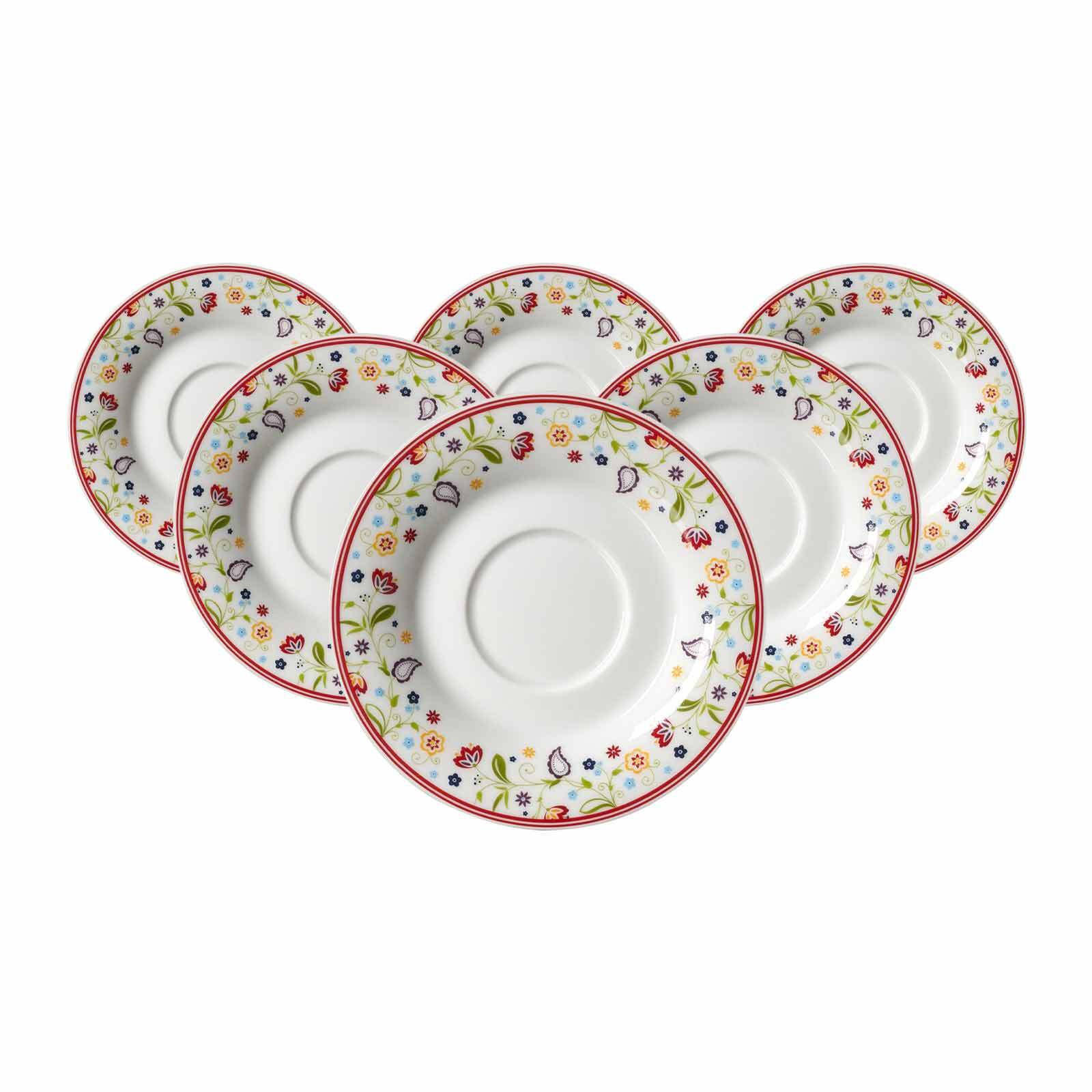 TEEUNTERTASSEN Shanti Ostfriese bunt ø 12,5 cm 6er Set - Multicolor, Keramik (12.5cm) - Ritzenhoff Breker