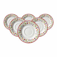 TEEUNTERTASSEN Shanti Ostfriese bunt ø 12,5 cm 6er Set - Multicolor, Keramik (12.5cm) - Ritzenhoff Breker