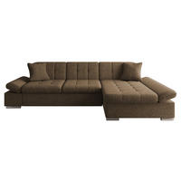 ECKSOFA Malwi, Seite: Rechts - Nussbaumfarben, Holz/Textil (278/161cm) - MIRJAN24