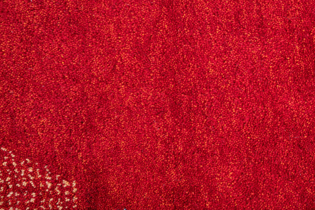 HANDKNÜPFTEPPICH Denver 150x150 cm - Rot, Textil (150/150cm) - THEKO