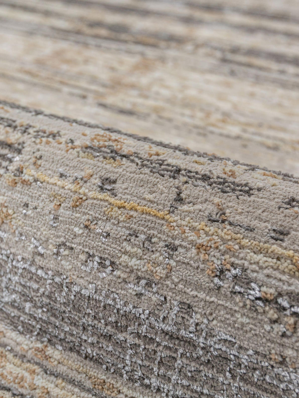 KURZFLORTEPPICH HORNER, Streifen, Natur, 160 x 230 cm - Beige, Textil (160/230cm) - KADIMA DESIGN