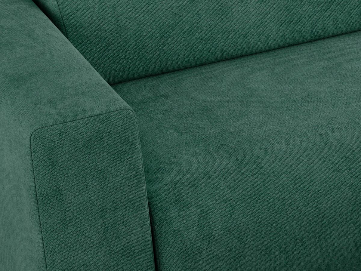 ECKSOFA PASADENA Grün Struktur - Rechts Seite - Schwarz/Grün, Kunststoff/Textil (180/288cm) - MKS