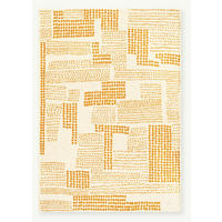 TEPPICH modern Flachgewebe TERRACE Gelb 240 x 340 cm - Gelb, Textil (240/340cm) - Novatrend