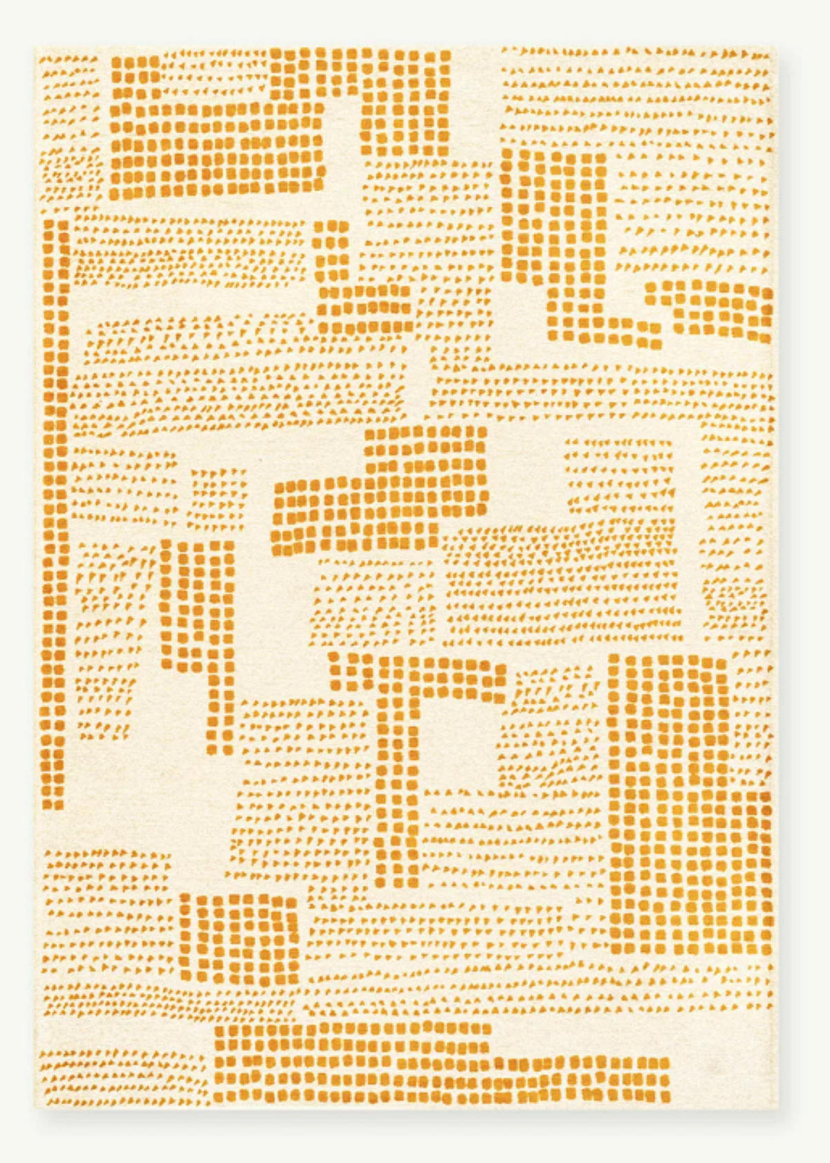 TEPPICH modern Flachgewebe TERRACE Gelb 240 x 340 cm - Gelb, Textil (240/340cm) - Novatrend