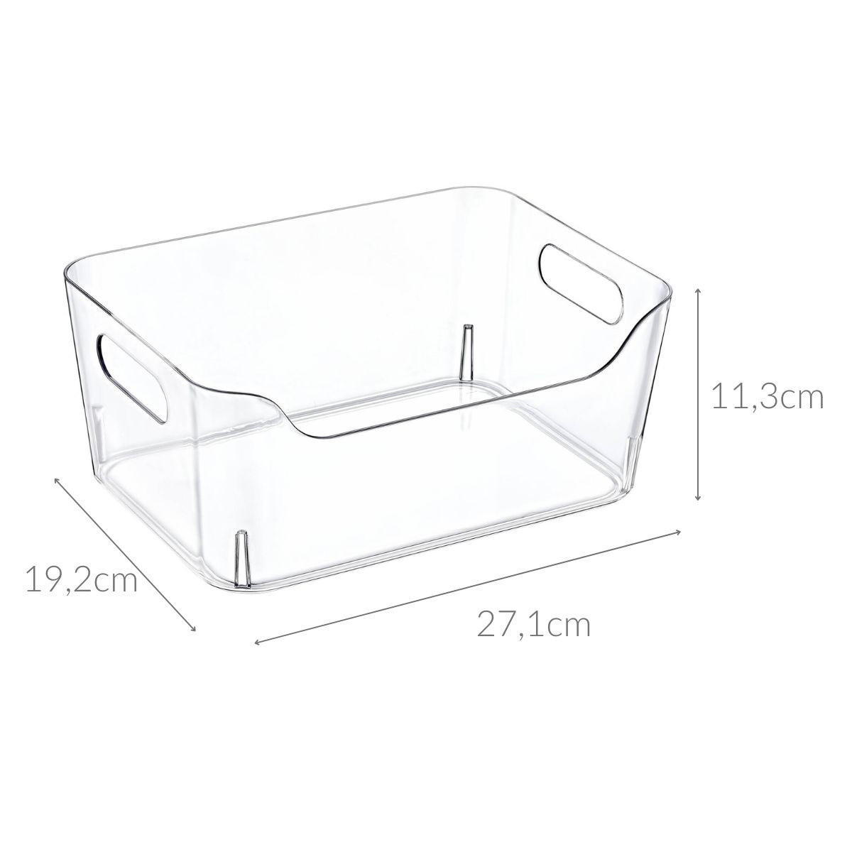 ORGANIZER Kunststoff transparent 5 L - Transparent, Kunststoff (19.2/11.3/27.1cm) - Excellent Houseware