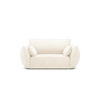 SESSEL Kaelle aus Chenille-Stoff leichtes beige - Creme, Textil (100/85/128cm) - Micadoni