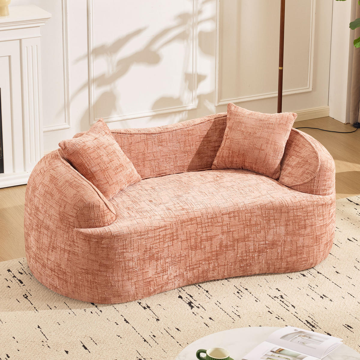 SOFA 2-Sitzer 170/87/65 cm Rosa - Pink, Textil (87/65/170cm)