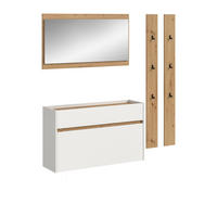 GARDEROBEN-SET DRIVE 4-tlg. (B/H/T: ca. 172/192/32 cm) in Weiß/weiß - Weiß, Holzwerkstoff (172/192/32cm)