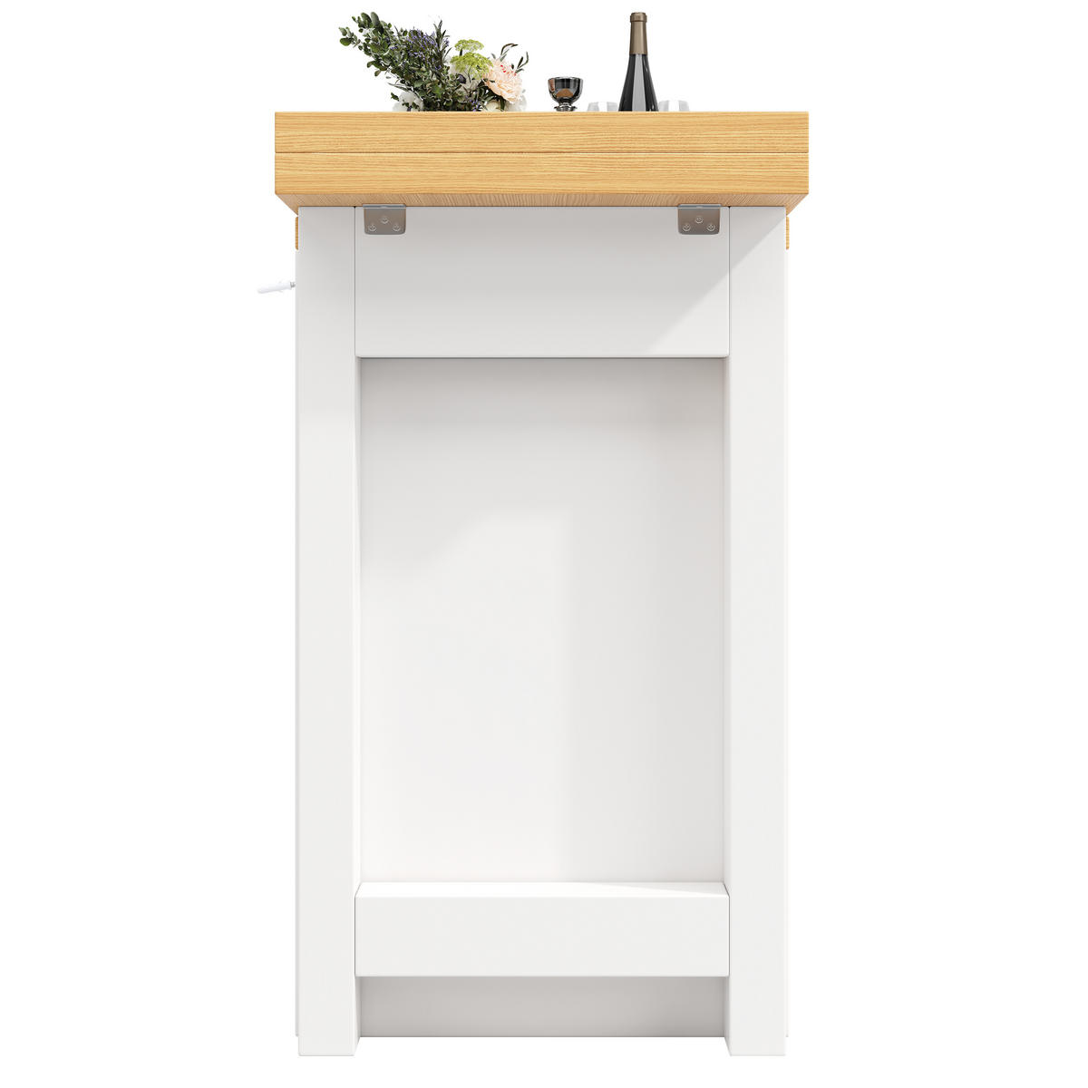 BARTISCH DE-38582 ausziehbar 120-197 cm 360° drehbar und RGB-LED Weiß - Weiß, Holzwerkstoff (40/120/72cm) - ComfortXL