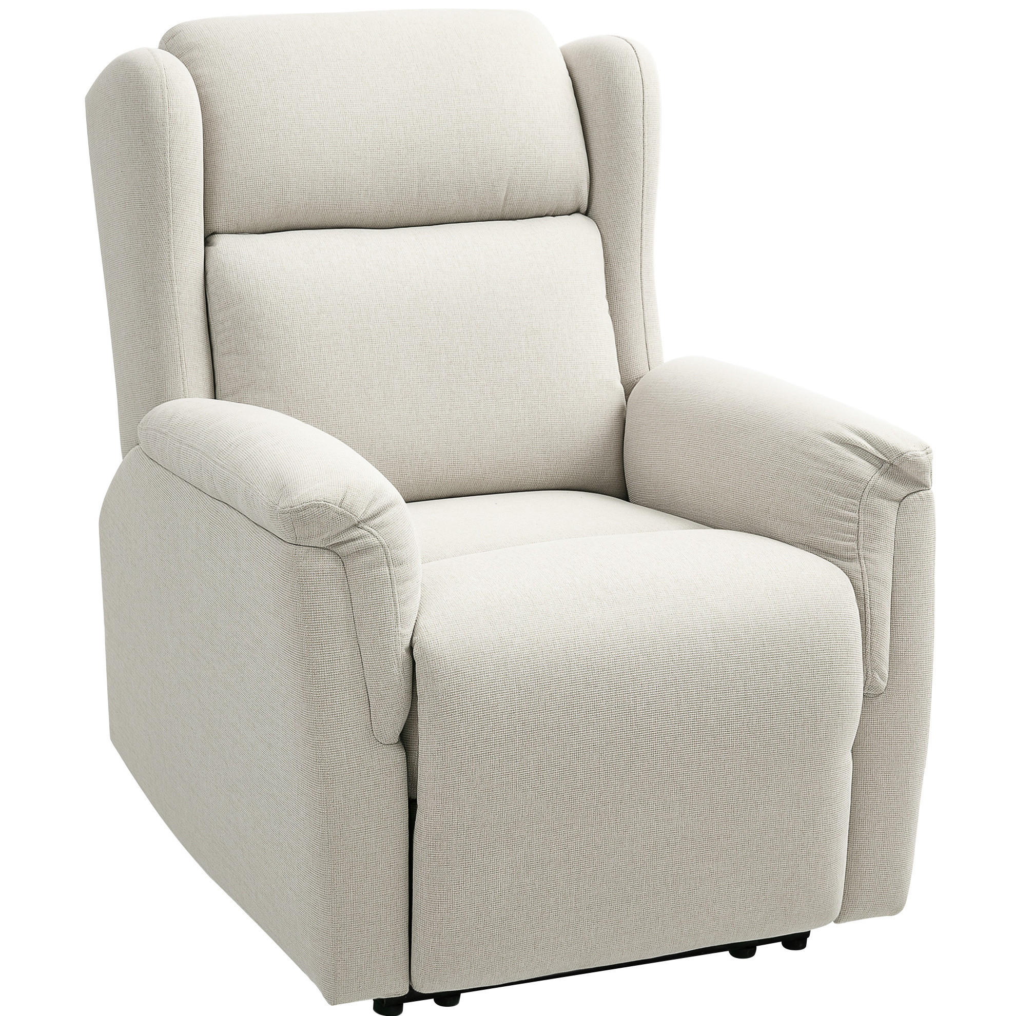 RELAXSESSEL in Beige 80x94x101 cm mit Liegefunktion und verstellbarer Rückenlehne - Beige, Textil (94/101/80cm) - IVMEU