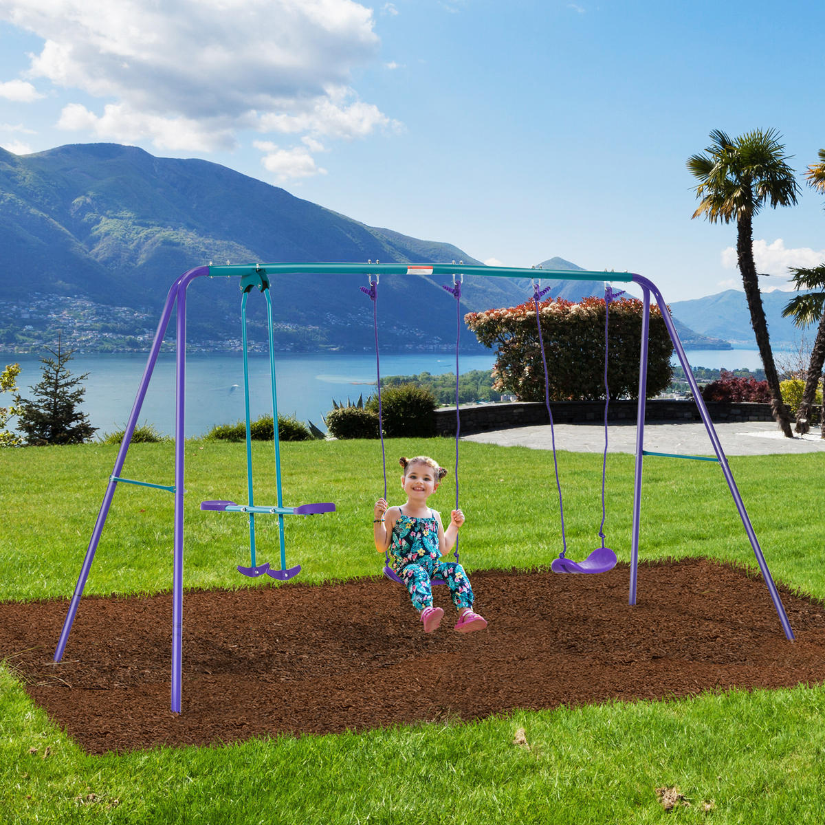 SCHAUKEL DE-17976 Violett - Lila, Metall (140/280cm) - ComfortXL