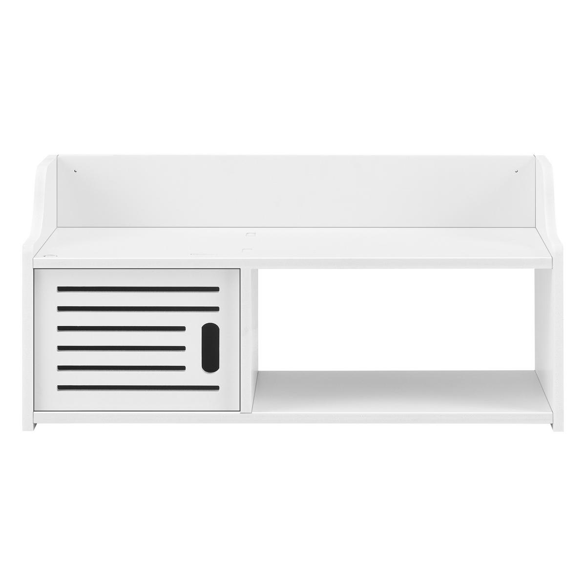 HÄNGESCHRANK Norberg - Weiß, Kunststoff (62/28/25cm) - [en.casa]