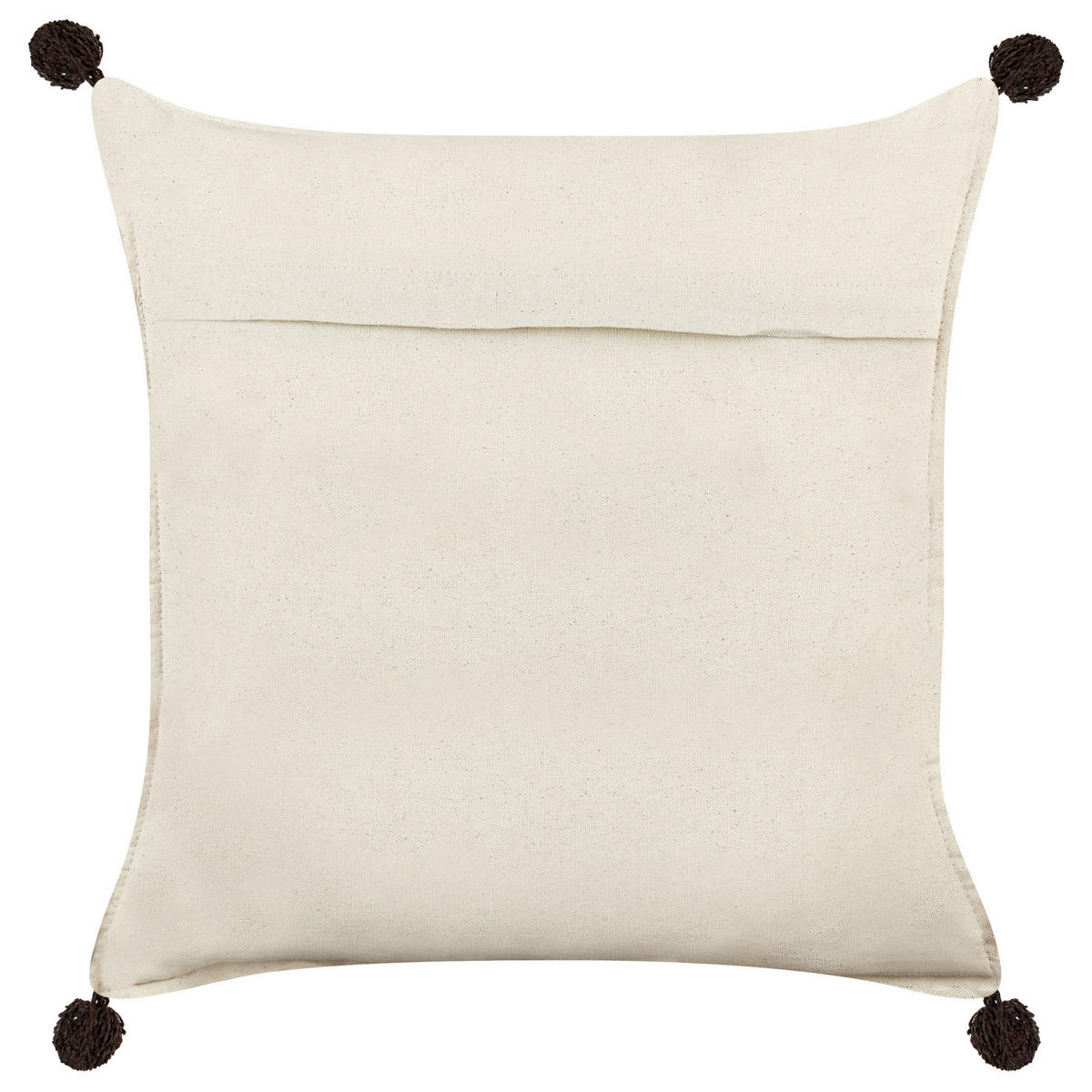 DEKOKISSEN 2er-Set Beige 45/45 cm Fussel - Beige/Multicolor, Textil (45/45cm) - Beliani