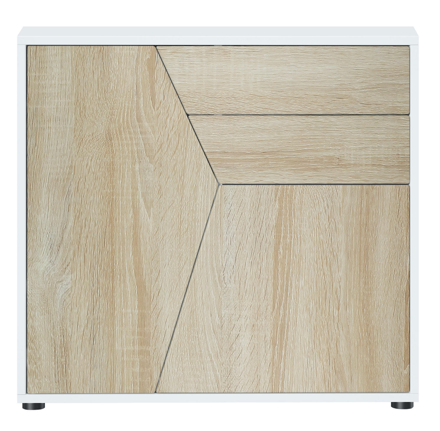 Vladon Kommode Eiche San Remo 79x74x36 cm