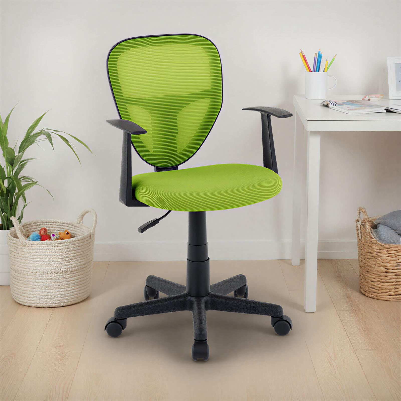 KINDERDREHSTUHL STUDIO - Grün, Textil (53/92/52cm) - IDIMEX