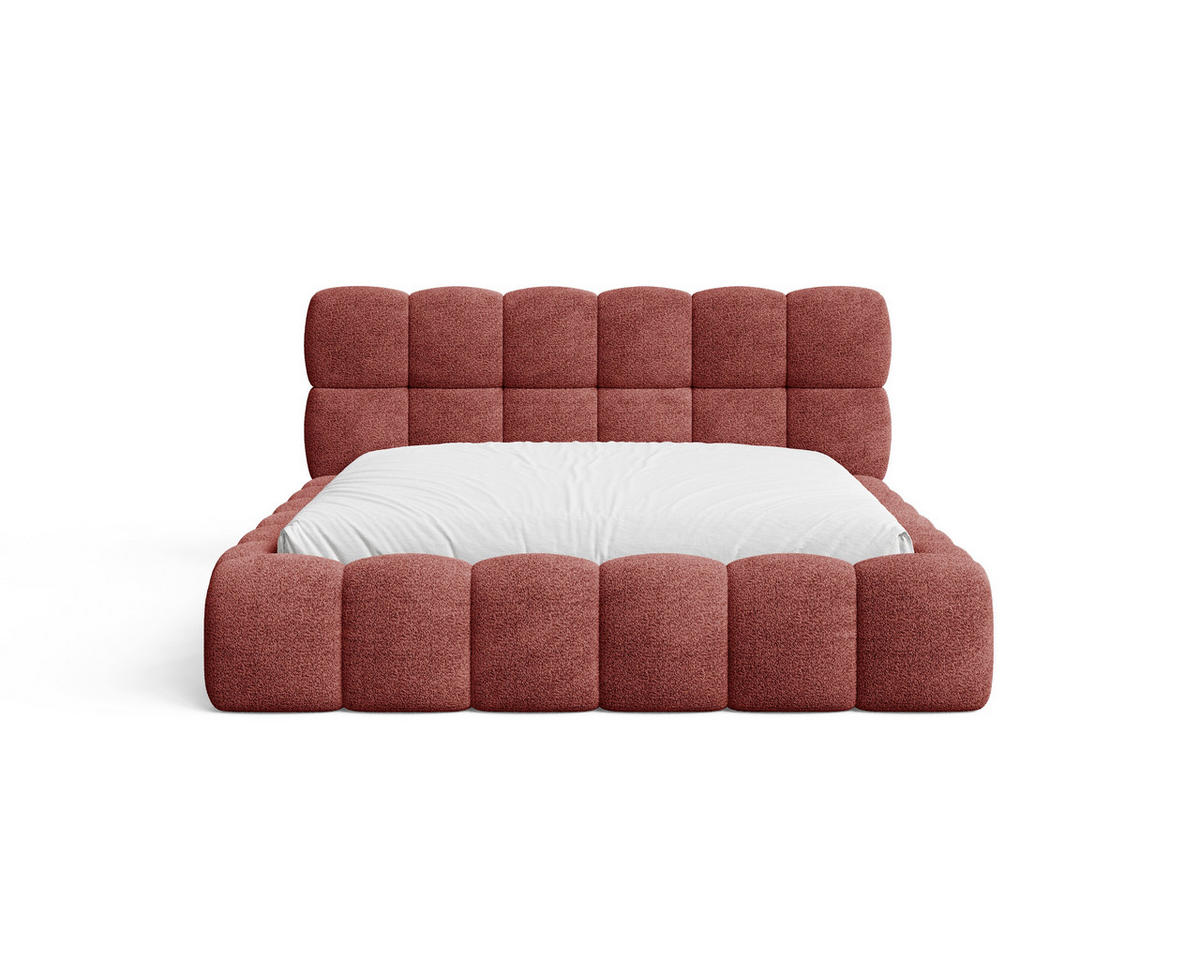 POLSTERBETT 19 - 140x200 cm – Arena – Bett mit Federmechanismus und Stauraum - Rot, Holz (140/200cm) - ROYAL24_MARKT