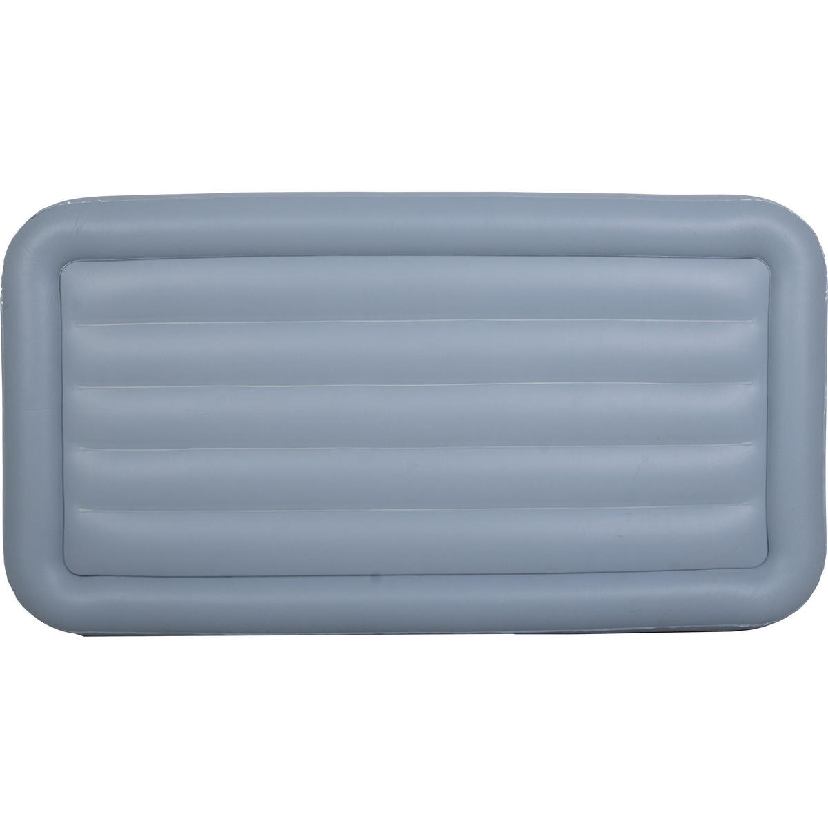 LUFTBETT Luftmatratze selbstaufblasend 191 x 99 x 46 cm mit integrierter Pumpe - Grau/Hellblau, Kunststoff (99/191cm) - Avenli
