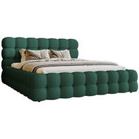 POLSTERBETT 200x200 cm Parlas Bis, Bettkasten, Lattenrost, Boucle, Grün - Grün, Holz/Textil (200/200cm) - Emporius