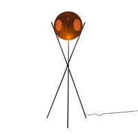 STEHLAMPE Orb Axis Braun/Schwarz - Braun, Glas (40/40/160cm) - s.luce