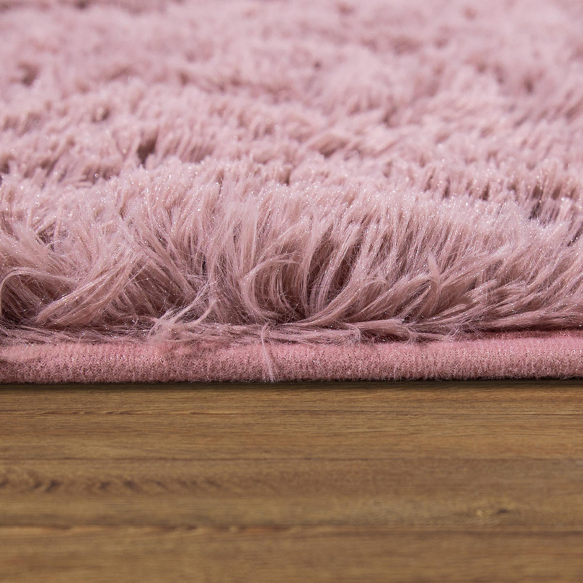 HOCHFLORTEPPICH 200/200 cm Silky 591 - Rosa, Textil (200/200cm) - Paco Home