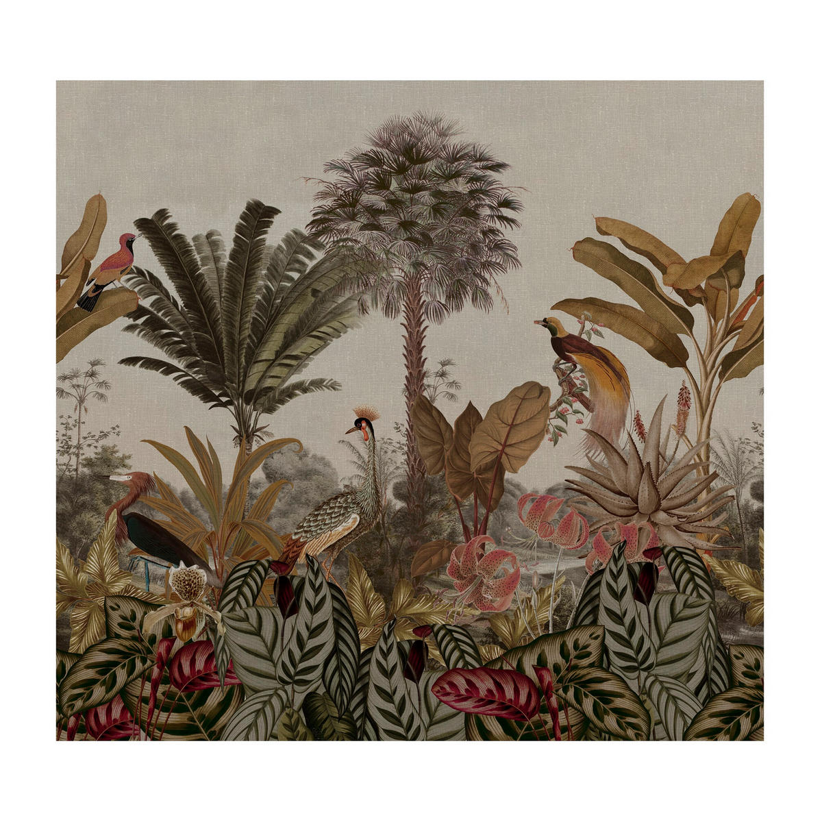 FOTOTAPETE - Dschungel von Borneo - Grün, Papier/Kunststoff (300/280cm) - Art for the Home