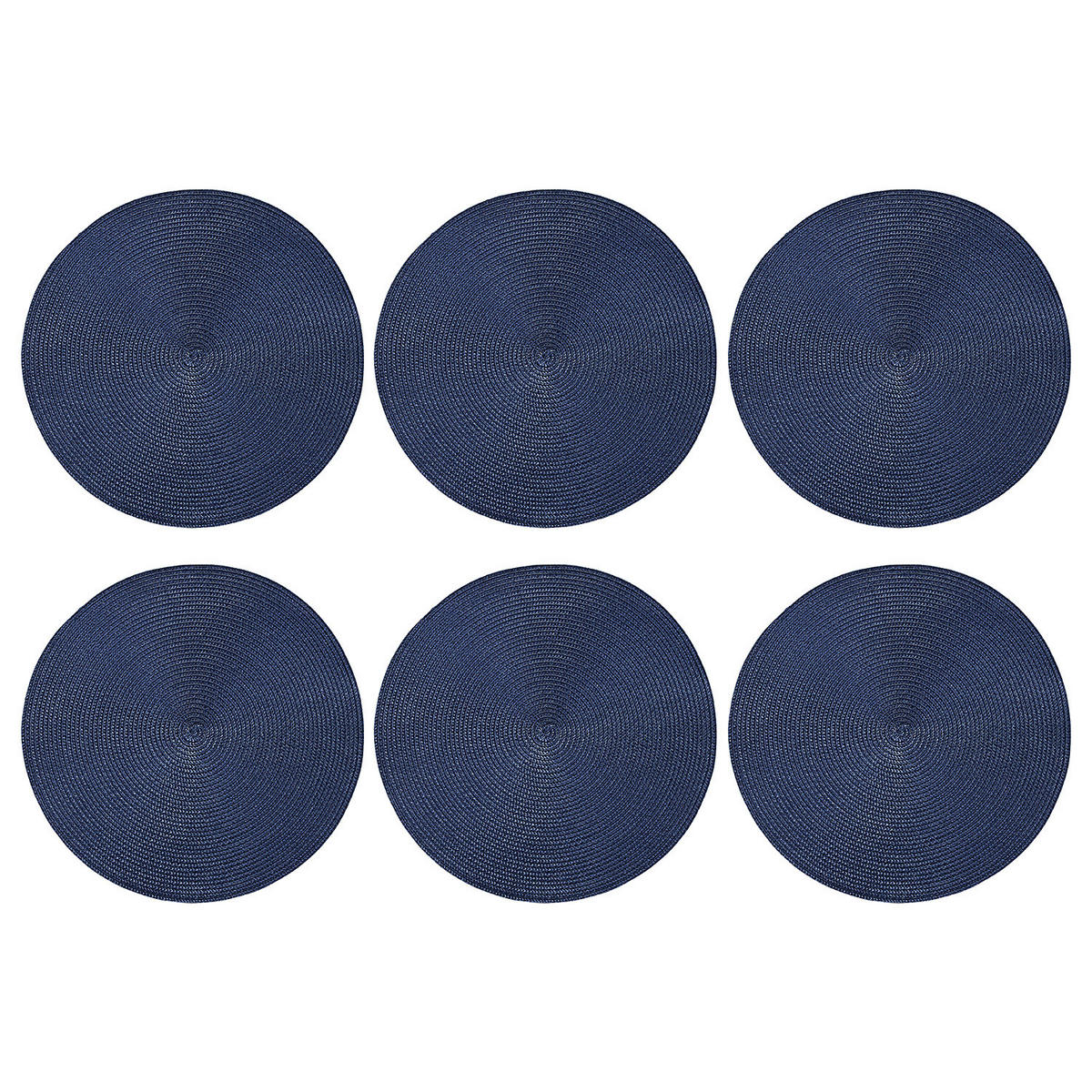 TISCHSET (6er Set) Ambiente - Dunkelblau, Kunststoff (38/38cm) - BUTLERS