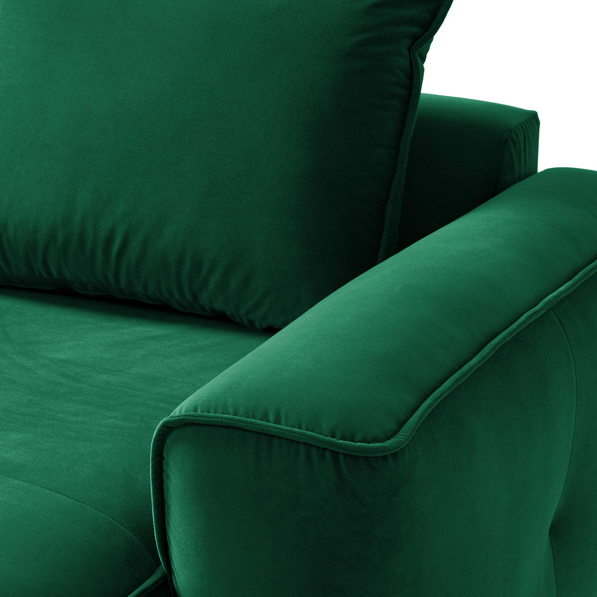 MODULLONGCHAIR - Dunkelgrün, Holz/Textil (170/82/105cm) - home24