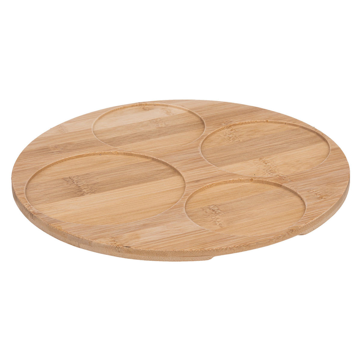 SNACK-SERVIERSET Bambustablett Mehrfarben 33/10,5/33 cm - Multicolor, Keramik (10.5/33/33cm) - Secret de Gourmet