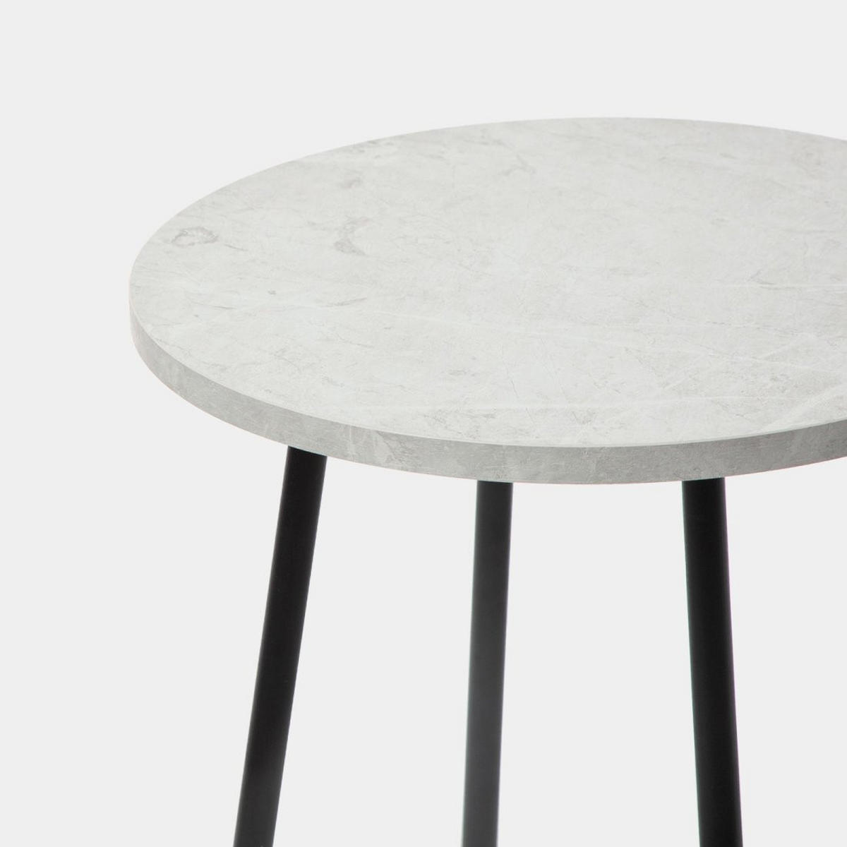 BEISTELLTISCH Siena Schwarz 45 cm x 50 cm - Schwarz, Holzwerkstoff (45/45/50cm) - Klast Home