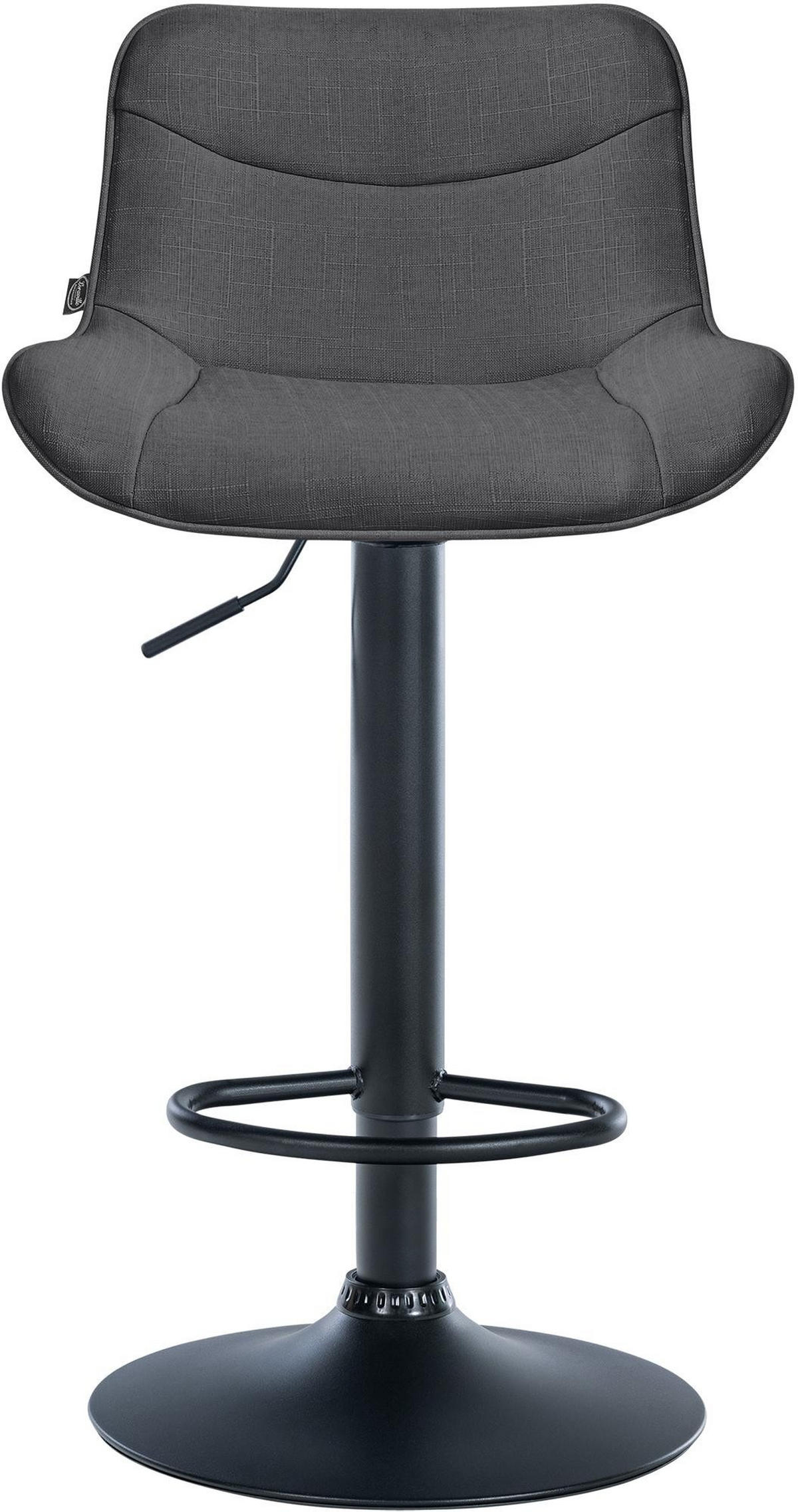 BARHOCKER Vonore Stoff 85-106x49x51 cm dunkelgrau - Dunkelgrau, Textil (49/85/51cm) - furnicato