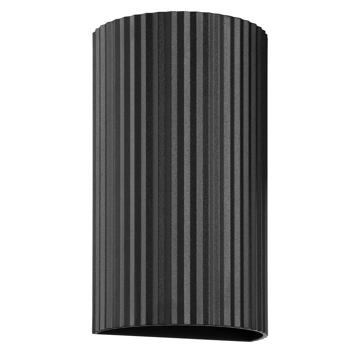 WANDLEUCHTE Undula Schwarz 6/10/18 cm - Schwarz, Metall (10/18/6cm) - Brilliant