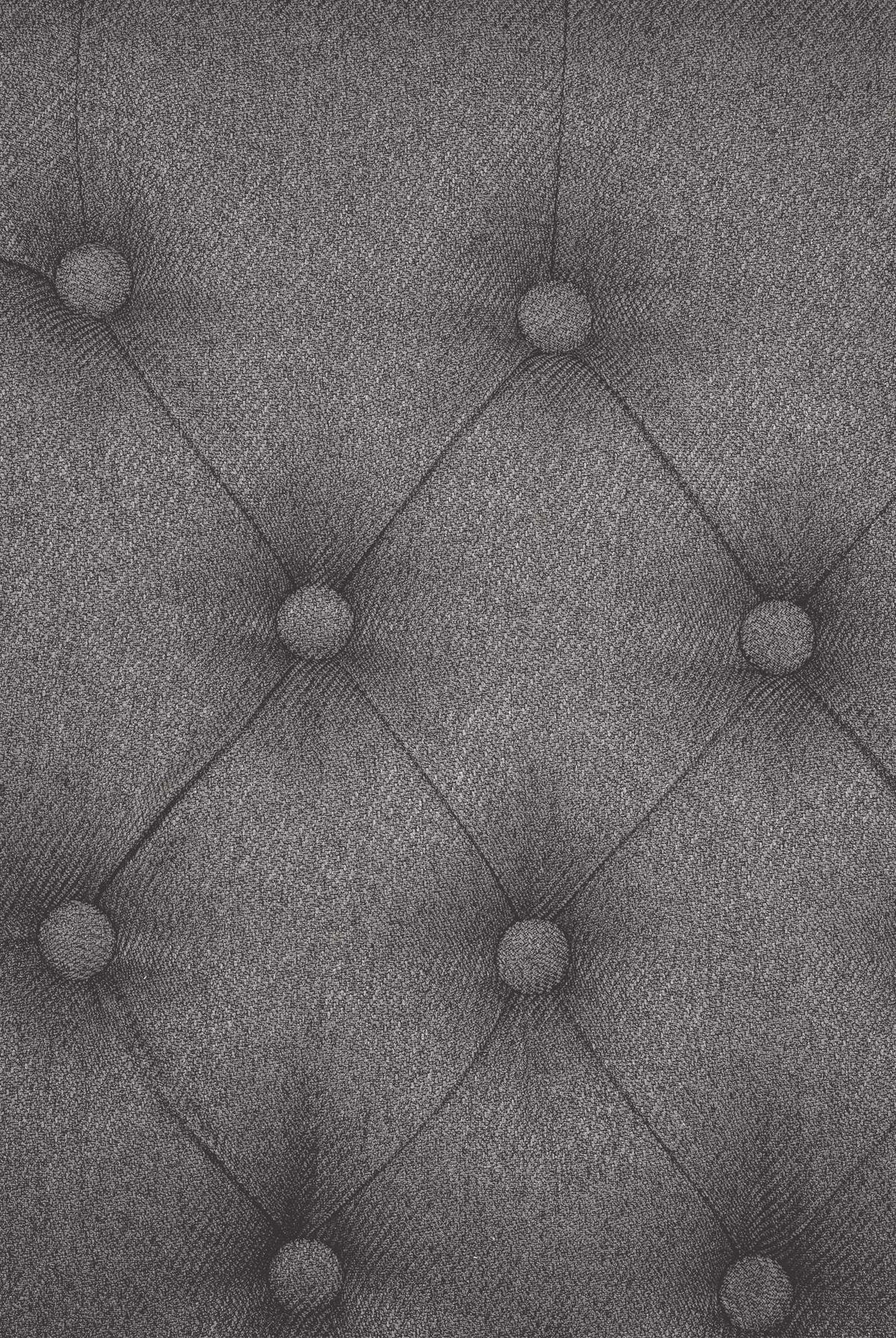 STUHL Stoff grau - Walnussfarben/Grau, Holz/Textil (45/98/63cm) - CLP