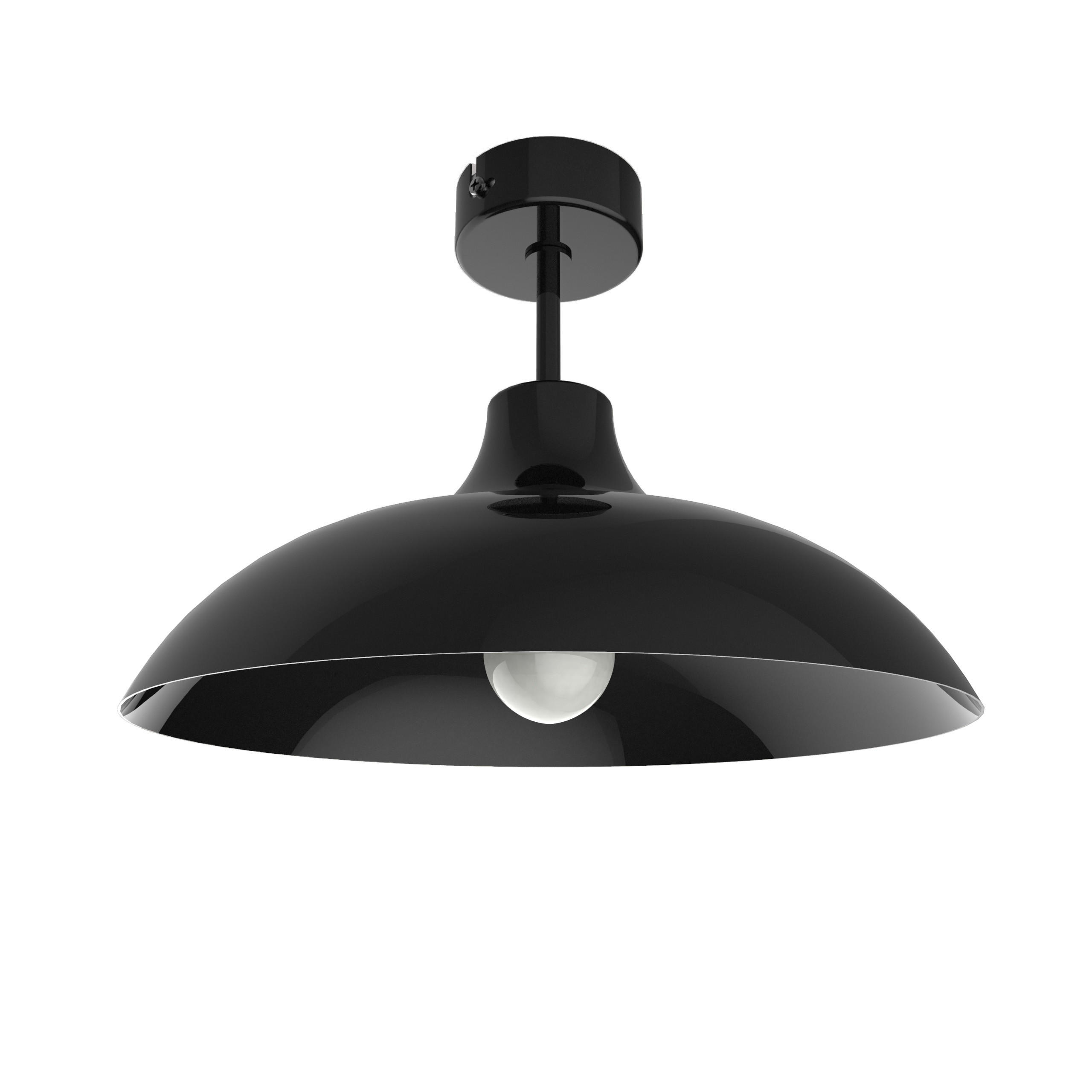 Lumicom Deckenleuchte Schwarz Hochglanz 30x20x30 cm