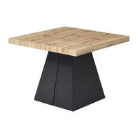 ESSTISCH ausziehbar - 4 bis 10 Personen - MDF & Metall - Holzfarben & Schwarz - EMELIA - Naturfarben, Holz (250/100/75cm) - Vente-Unique