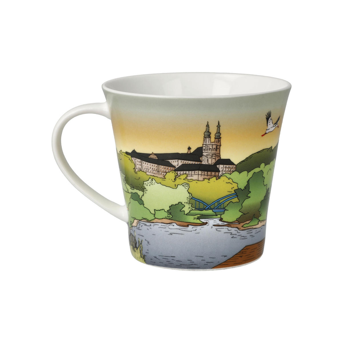 TEETASSE Bad Staffelstein - Gottesgarten, Fine Bone China, Bunt, 350 ml - Multicolor, Keramik (0.35L) - Goebel