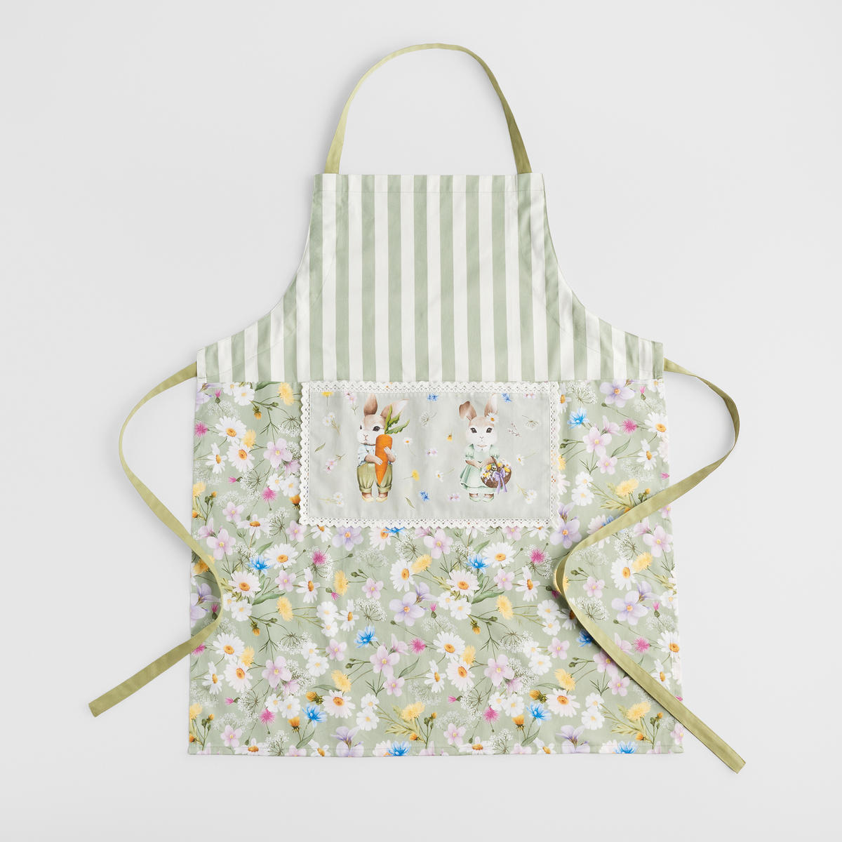 SCHÜRZE Emi - Hellgrün, Textil (70/85cm) - home&you