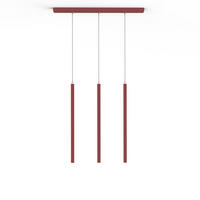 LED-HÄNGELEUCHTE - Rot, Metall (6/70/60cm) - Lumicom