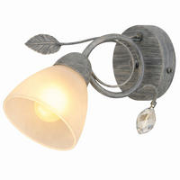 WANDLEUCHTE TRADITIO Silber - Silberfarben, Glas (13/21.5/29cm)